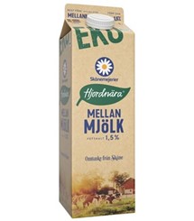 Produktbild Mjölk Mellan Ekologisk 2x1 L